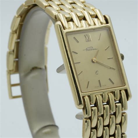 PRIOSA DAMEN UHR 20MM 14K 585 GOLD .